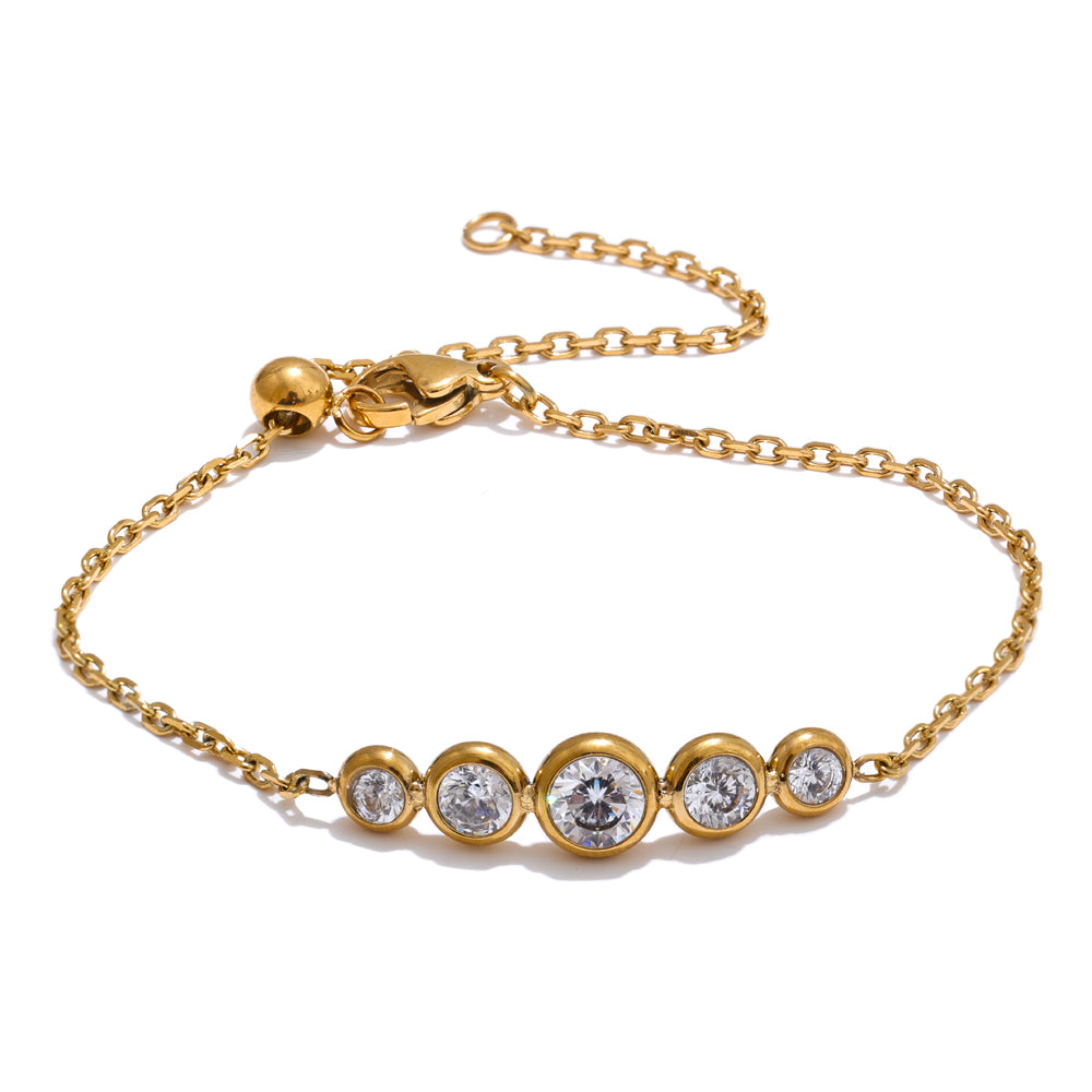 Aligned Glow Bracelet — Gold