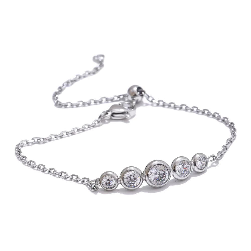 Aligned Glow Bracelet — Silver