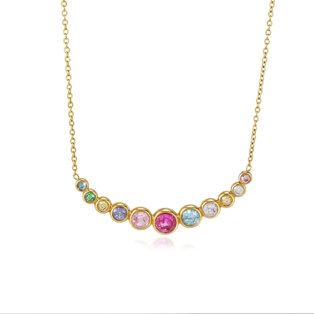 Aligned Glow Necklace — Gold