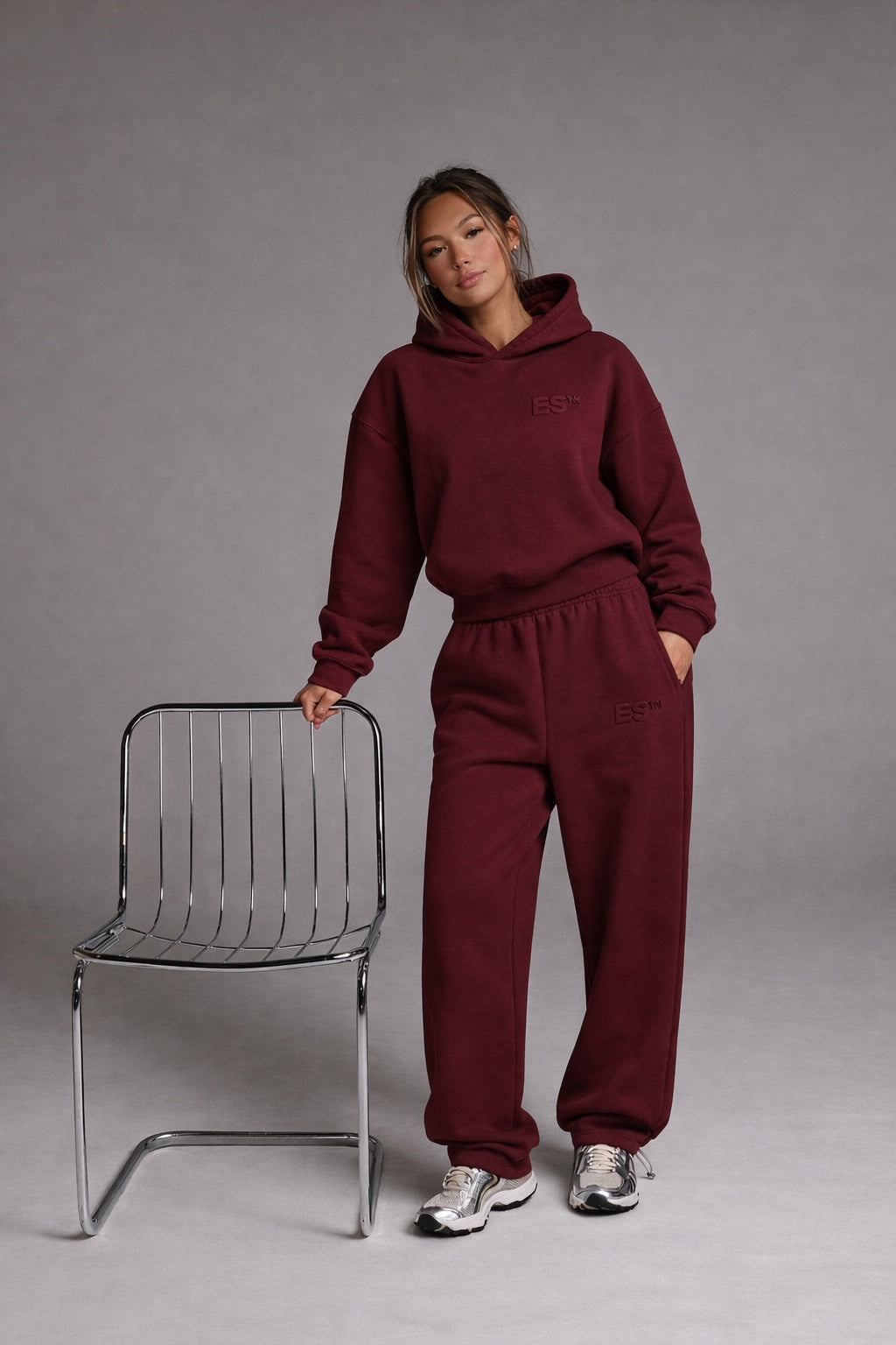 Go Get It Unisex Oversized Heavyweight Hoodie – Bordeaux