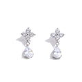 Bloom Drop Earrings — Silver