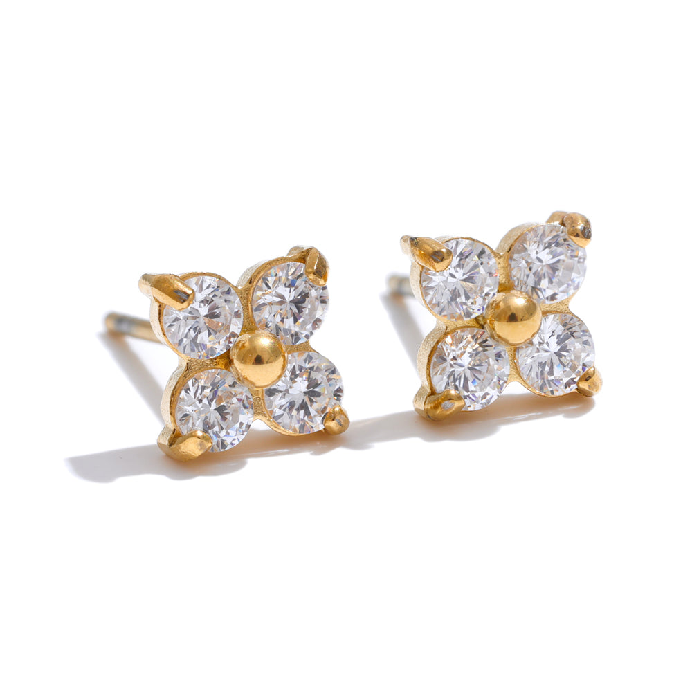Bloom Glow Studs — Gold