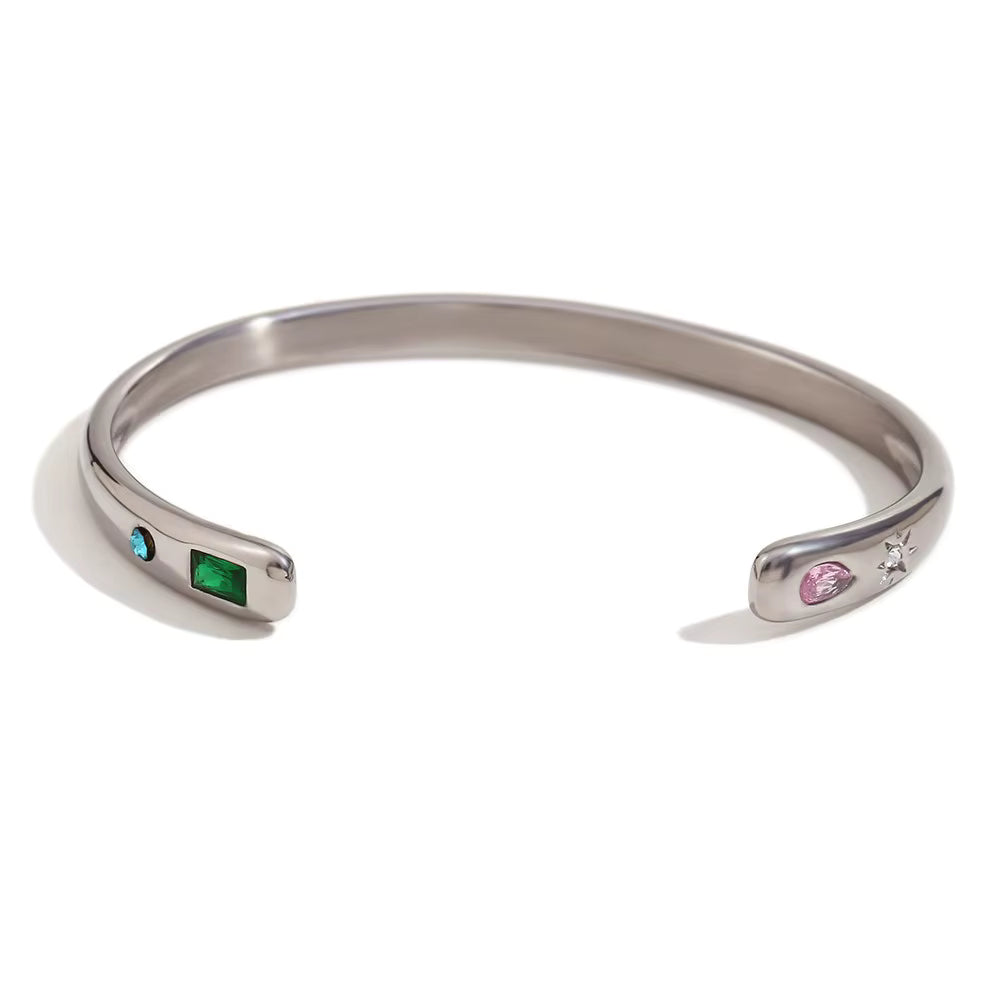 Color Muse Cuff Bracelet — Silver
