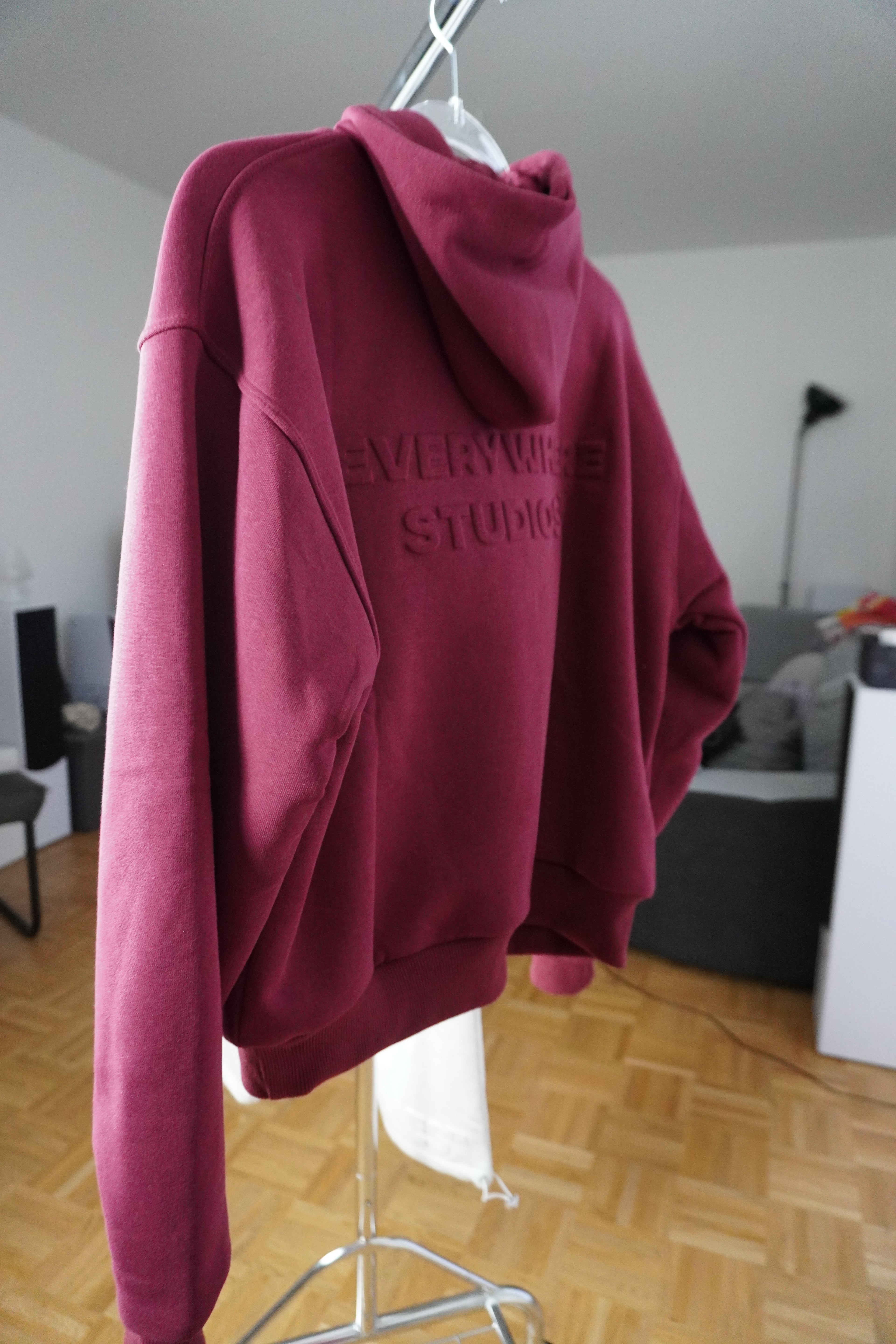 Go Get It Unisex Oversized Heavyweight Hoodie – Bordeaux