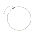 Tennis Glow Necklace — Silver