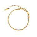 Sleek Glow Snake Bracelet — Gold