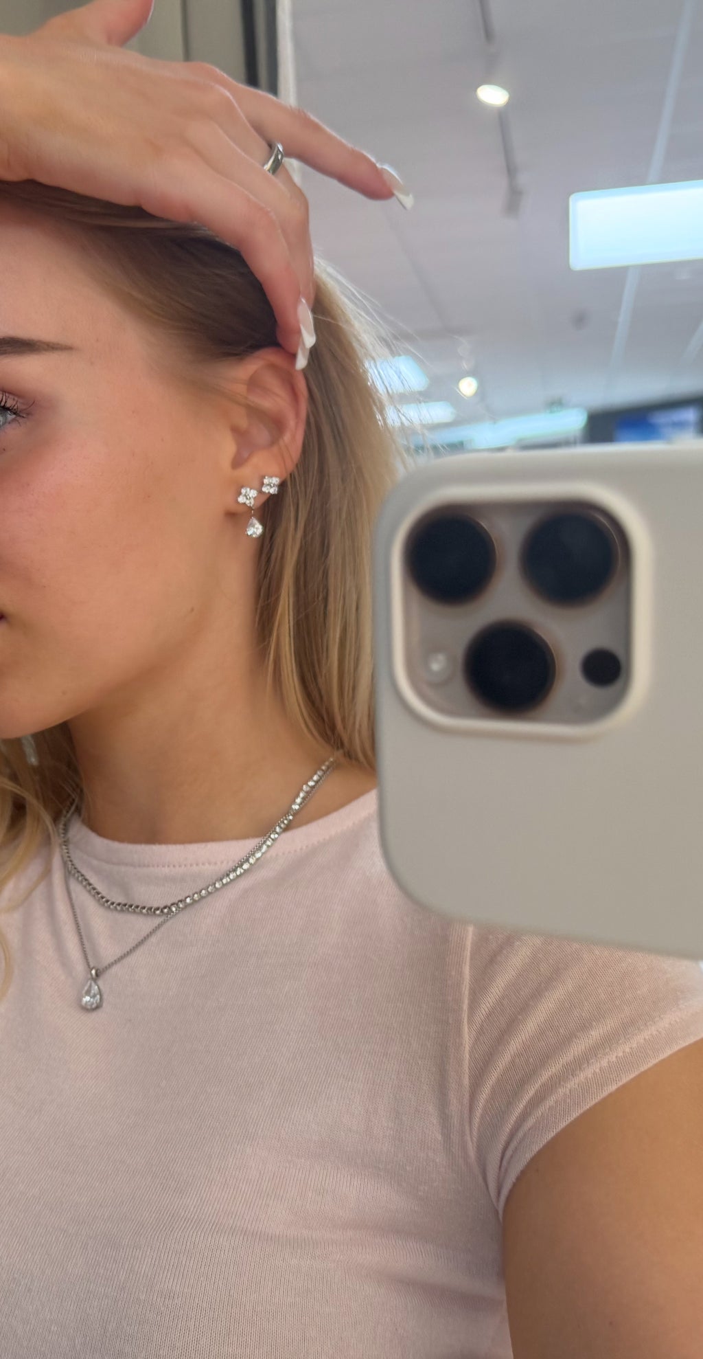Bloom Glow Studs — Silver