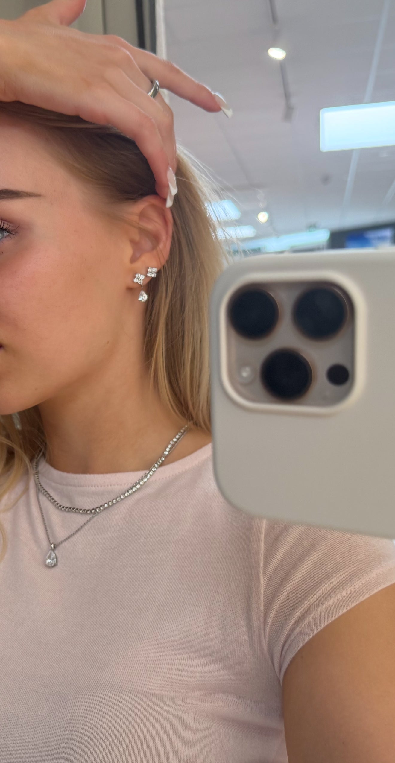 Bloom Glow Studs — Silver