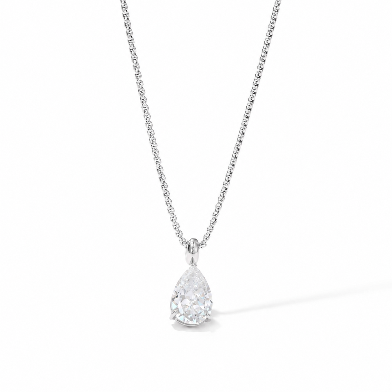 Silver Drop Necklace