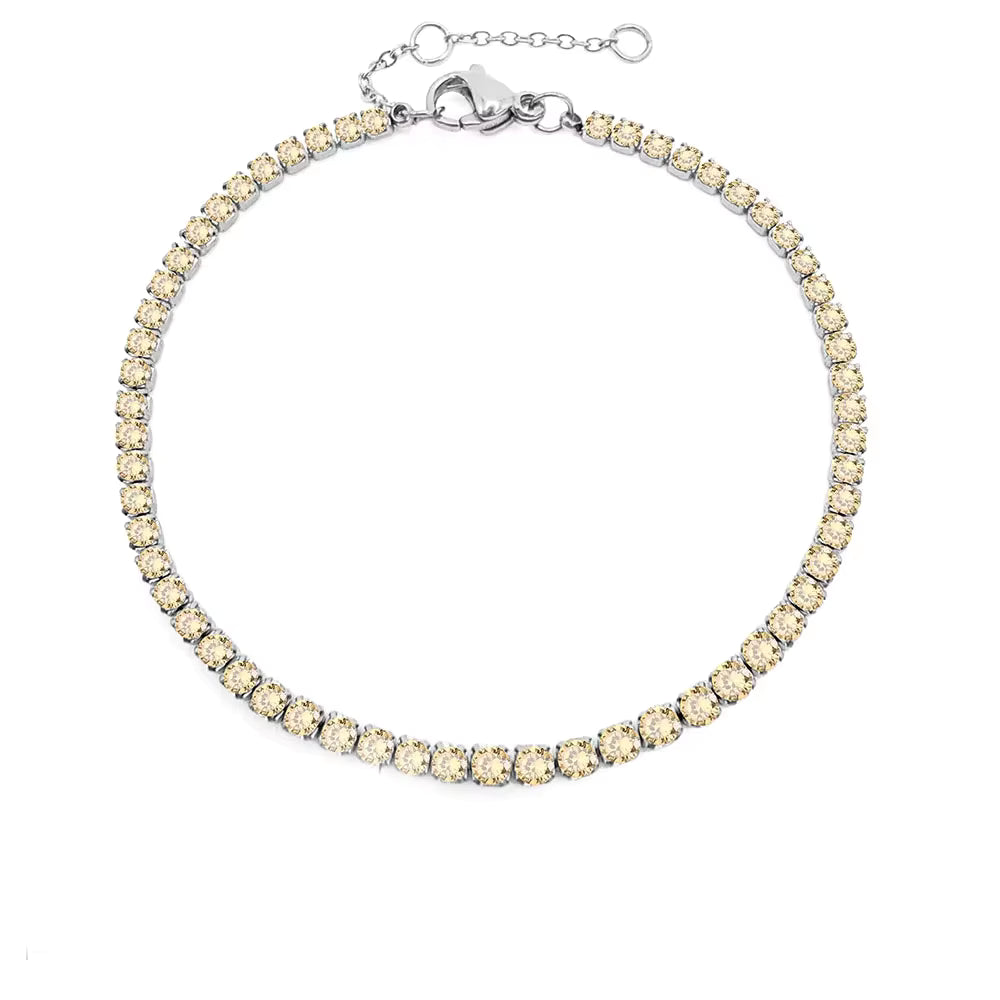 Tennis Bracelet — Silver / Gold