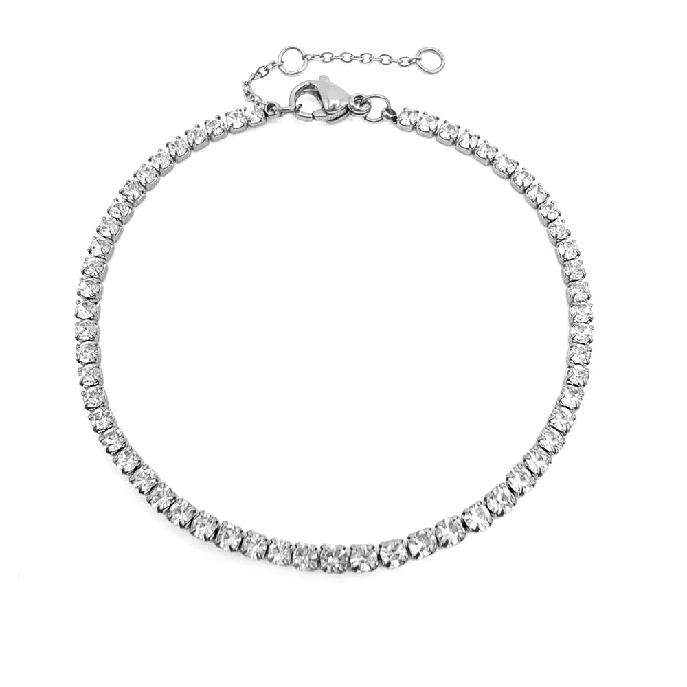Tennis Bracelet — Silver / Silver